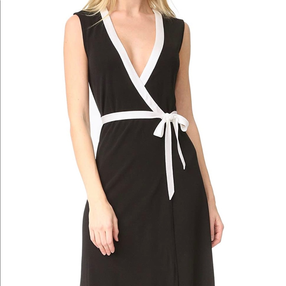NWT DVF Valena Sleeveless Jersey Wrap Dress - Picture 11 of 12